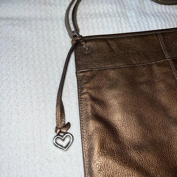 BRIGHTON PEWTER HAND CROCHETED SHOULDER BAG - Picture 11 of 16